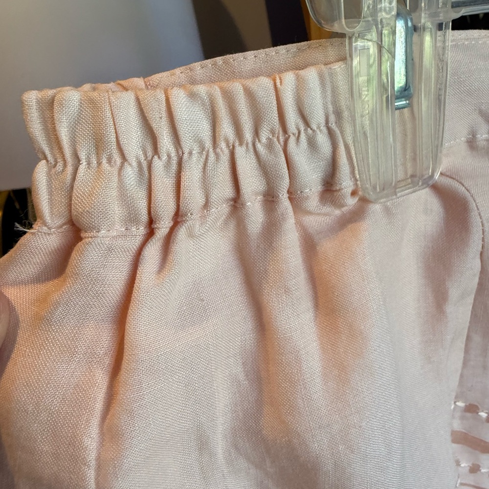 Midi A-line Skirt, 100 % Linen, Vintage Style Modest Embroidered Size 16 - Picture 11 of 11